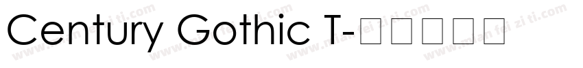 Century Gothic T字体转换